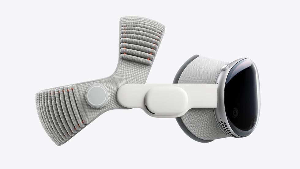 Dual Knit Band avec Fit Dial pour Apple Vision Pro — © Apple (Apple Newsroom)
