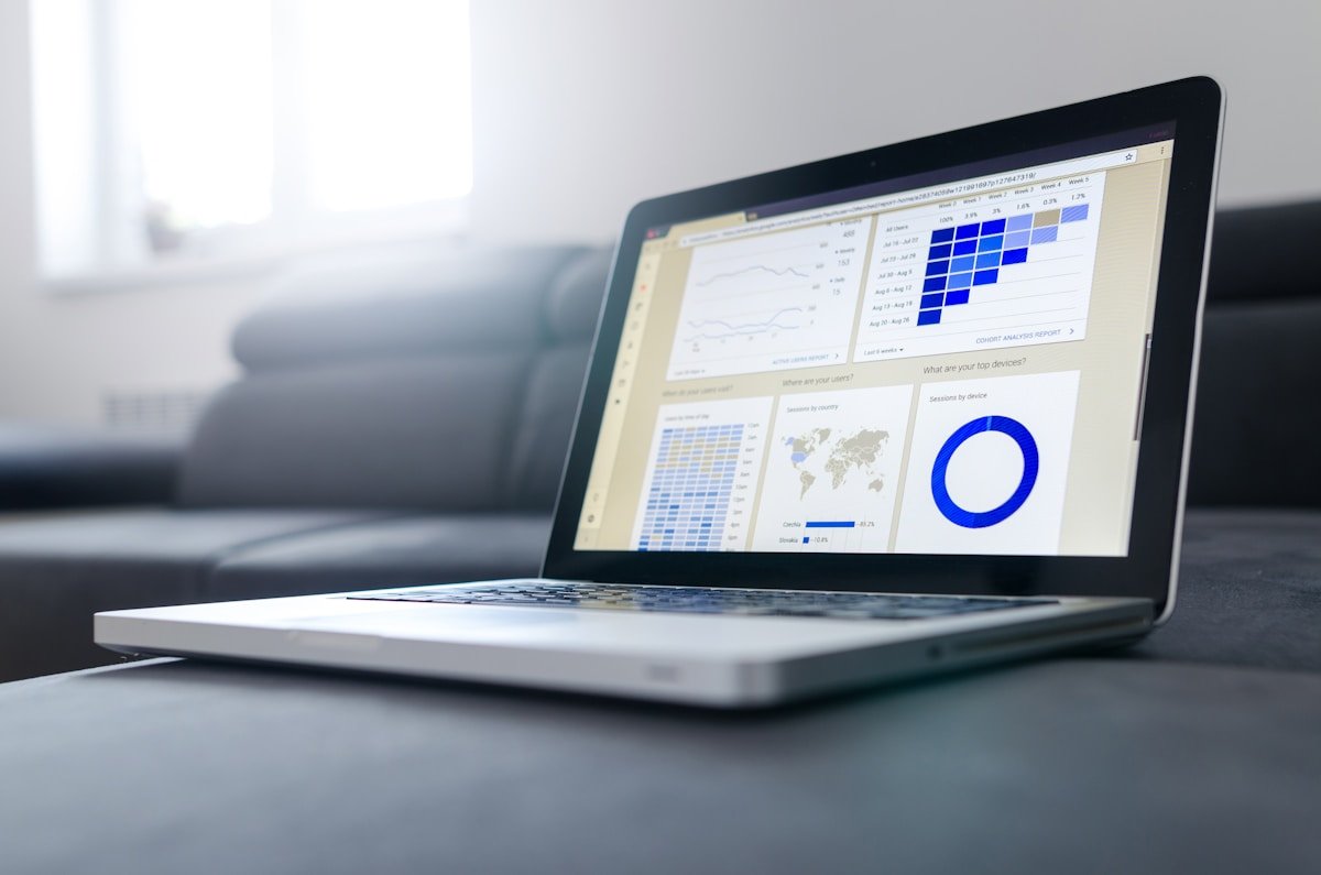 Portable avec tableau de bord analytics