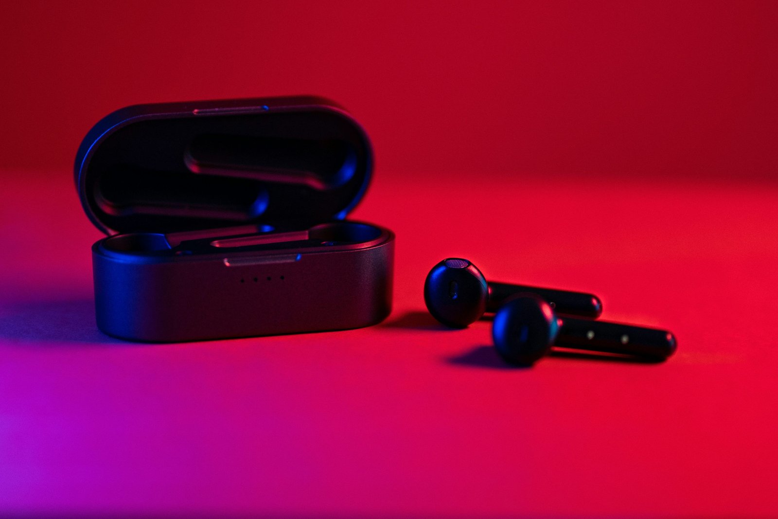 Écouteurs Bluetooth noir et bleu