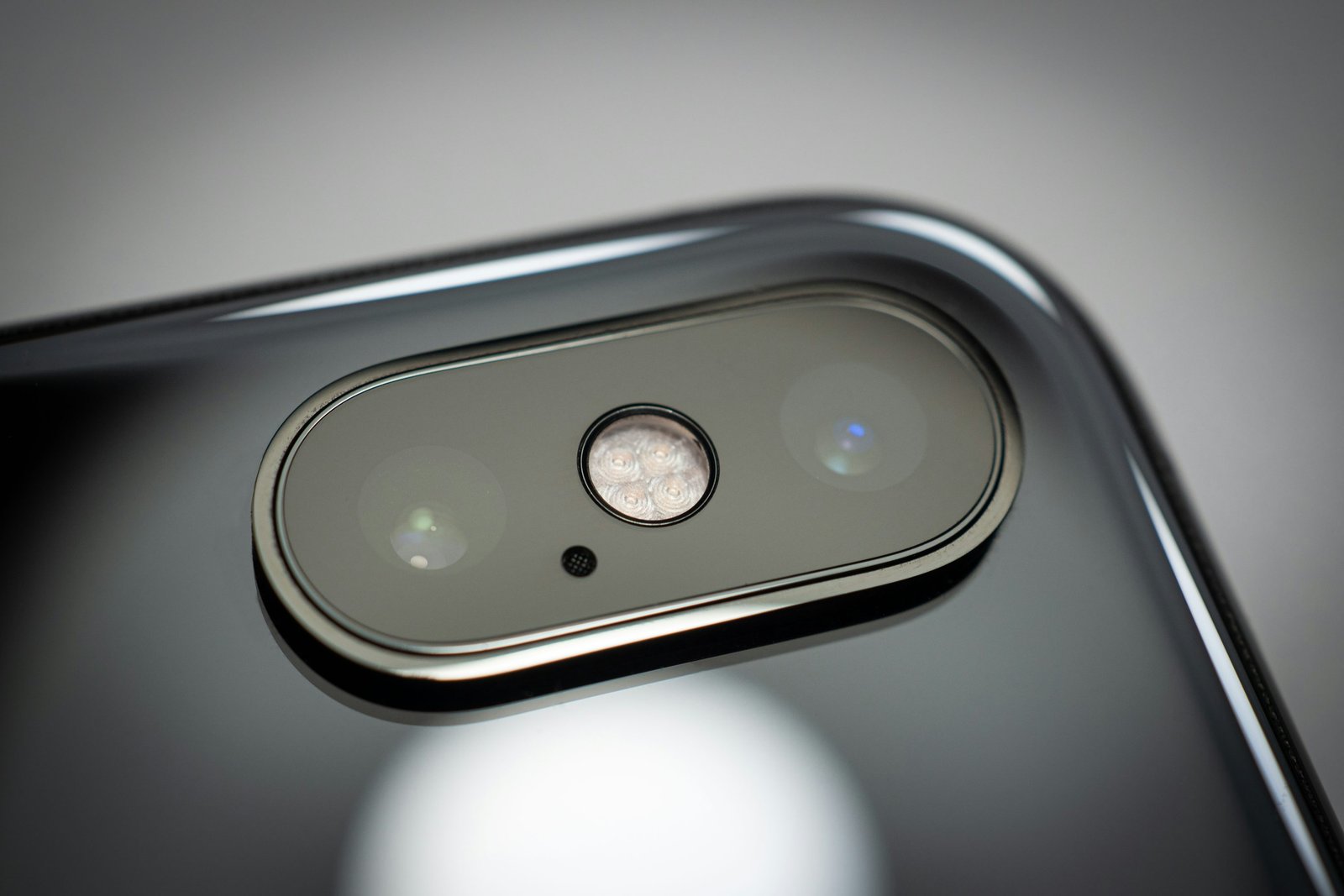 Module caméra iPhone en gros plan